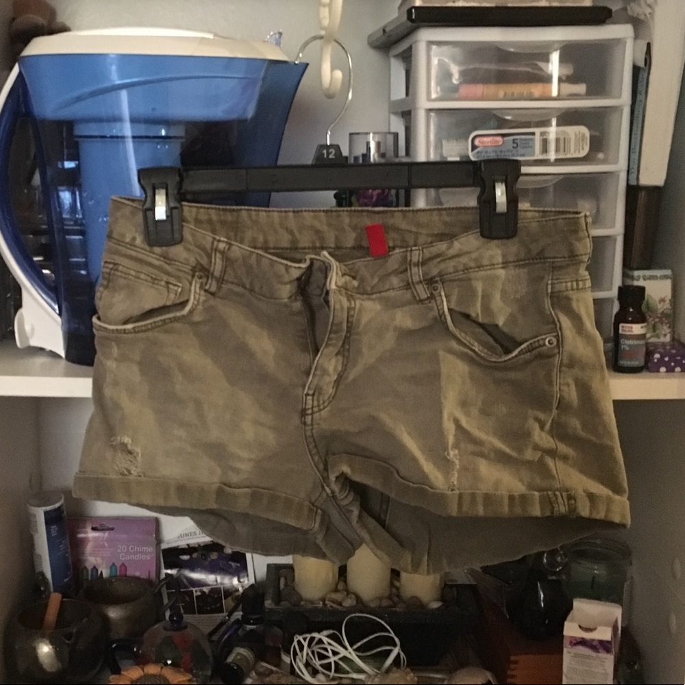 H&M denim shorts , red and green bundle! 15 for 2